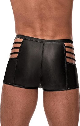 Male Power Cage Matte spodenki intymne XL czarne z wycięciami