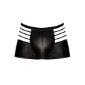 Male Power Cage Matte spodenki intymne XL czarne z wycięciami