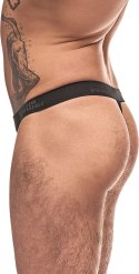 Male Power Grip Rip stringi z odpinaną saszetką i paskiem SM, czarne