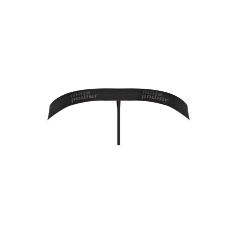 Male Power Grip Rip stringi z odpinaną saszetką i paskiem SM, czarne Male Power Grip Rip stringi z odpinaną saszetką i paskiem SM, czarne