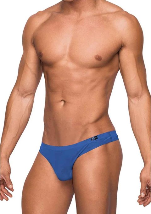 Male Power Seamless Sleek LXL - stringi bezszwowe, niskie, czarne Male Power Seamless Sleek LXL - stringi bezszwowe, niskie, czarne