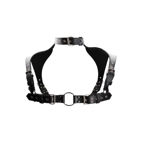 Ouch! Harness Leather & Steel Czarny Kołnierz Regulowany Męski Ouch! Harness Leather & Steel Czarny Kołnierz Regulowany Męski