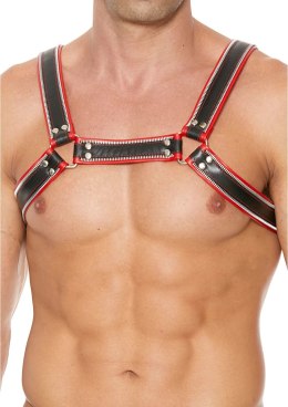 Ouch! Uprząż Chest Bulldog L/XL - Skora naturalna, regulowana