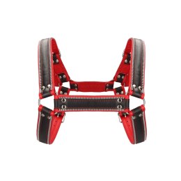 Ouch! Uprząż Chest Bulldog L/XL - Skora naturalna, regulowana