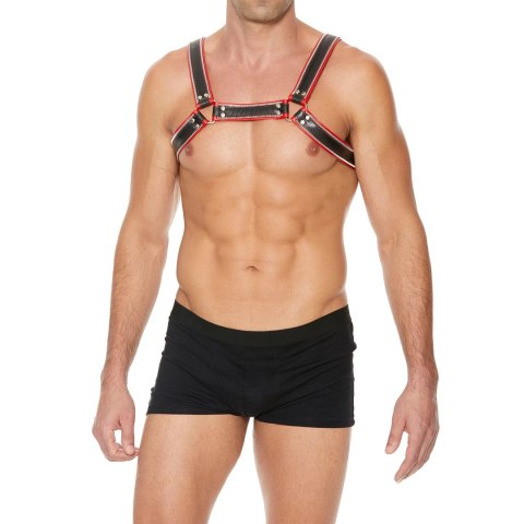 Ouch! Uprząż Chest Bulldog L/XL - Skora naturalna, regulowana Ouch! Uprząż Chest Bulldog L/XL - Skora naturalna, regulowana