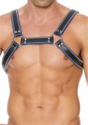 Ouch! Uprząż Chest Bulldog L/XL skora naturalna czarna regulowana