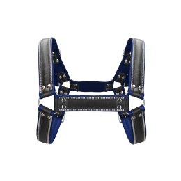 Ouch! Uprząż Chest Bulldog L/XL skora naturalna czarna regulowana