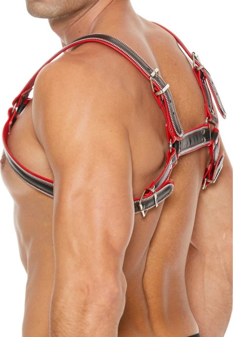 Ouch! Uprząż Chest Bulldog S/M skora naturalna regulowana czarna Ouch! Uprząż Chest Bulldog S/M skora naturalna regulowana czarna