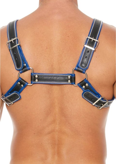 Ouch! Uprząż Chest Bulldog S/M skora, regulacja, czarny Ouch! Uprząż Chest Bulldog S/M skora, regulacja, czarny