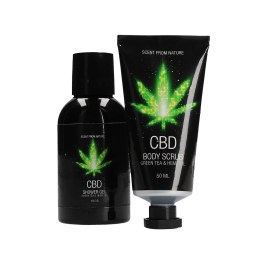 Pharmquests GREEN TEA HEMP OIL Zestaw CBD: balsam i peeling, pielęgnacja