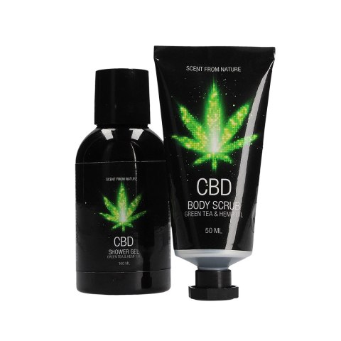 Pharmquests GREEN TEA HEMP OIL Zestaw CBD: balsam i peeling, pielęgnacja Pharmquests GREEN TEA HEMP OIL Zestaw CBD: balsam i peeling, pielęgnacja