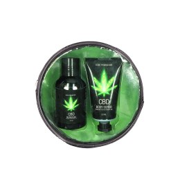 Pharmquests GREEN TEA HEMP OIL Zestaw CBD: balsam i peeling, pielęgnacja