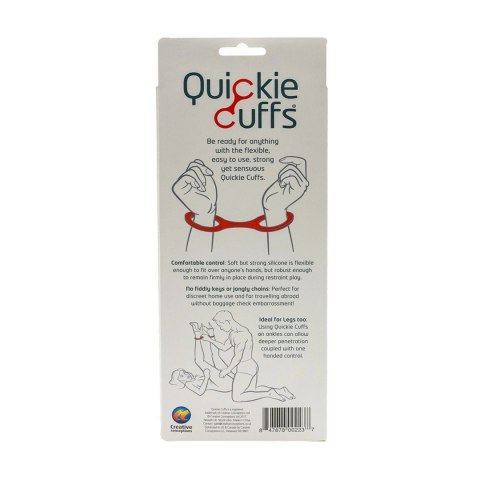 Quickie Cuffs Large - silikonowe opaski na dłonie i kostki, rozmiar L Quickie Cuffs Large - silikonowe opaski na dłonie i kostki, rozmiar L