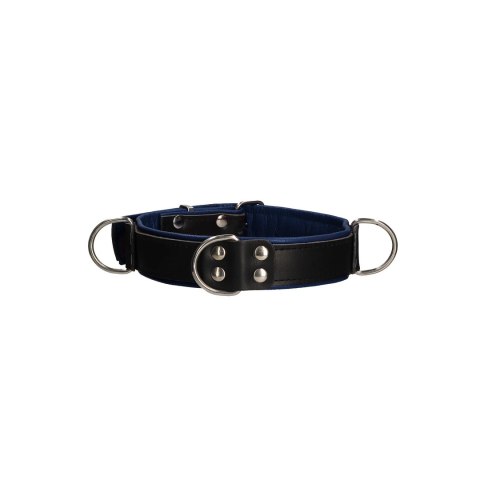 Shots Ouch! Deluxe Collar z trzema O-ringami, regulowana, czarna Shots Ouch! Deluxe Collar z trzema O-ringami, regulowana, czarna