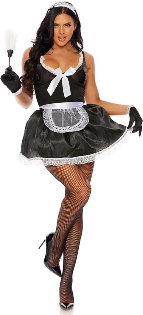 Fiore Hosiery Kostium French Maid komplet z akcesoriami S/M Fiore Hosiery Kostium French Maid komplet z akcesoriami S/M