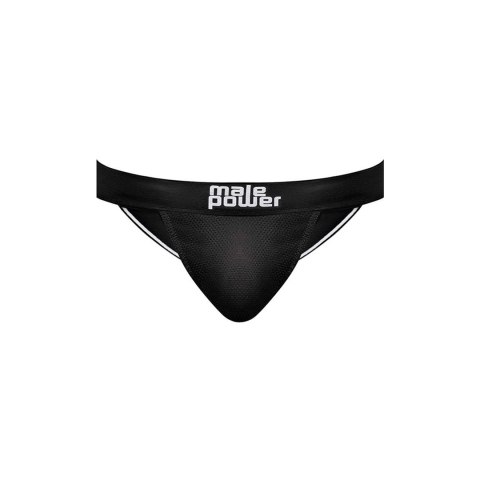 Male Power Black Nite szorty z wycięciami sportowe paski czarne M Male Power Black Nite szorty z wycięciami sportowe paski czarne M