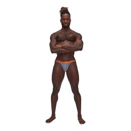 Male Power Casanova Uplift Jock majtki na paskach czarne satynowe