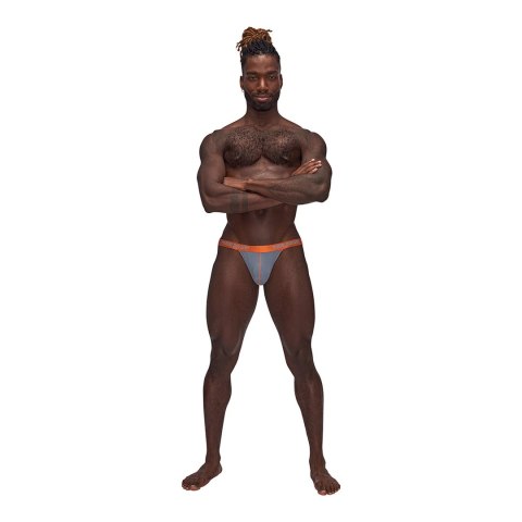 Male Power Casanova Uplift Jock majtki na paskach czarne satynowe Male Power Casanova Uplift Jock majtki na paskach czarne satynowe