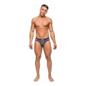 Male Power Heather Haze Bikini M z wycięciami, jasne szwy