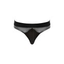 Male Power LXL Iron Clad - stringi męskie z siateczką, czarne