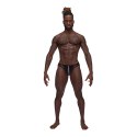 Male Power Landing Strip Bikini Brief L - matowe wykończenie onyks