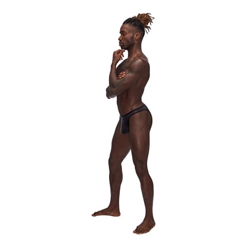 Male Power Landing Strip Bikini Brief L - matowe wykończenie onyks Male Power Landing Strip Bikini Brief L - matowe wykończenie onyks