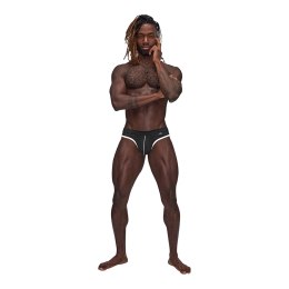 Male Power Sport Mesh stringi siateczkowe S/M czarne oddychające