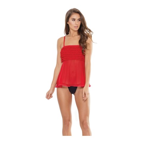 Coquette Babydoll sukienka z falbanami czarna elegancka S/M Coquette Babydoll sukienka z falbanami czarna elegancka S/M