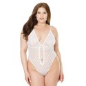 Coquette Body Mesh Romby Wysokie Wycięcie Regulowane Ramiączka
