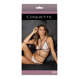 Coquette Zestaw Bielizny Koronkowej Czarny-Biały Regulowana Uprząż
