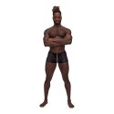 Male Power Landing Strip Mini Short S czarne szorty z matowymi wstawkami