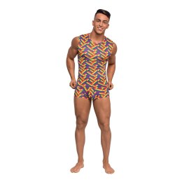 Male Power Pride Fest Koszulka Fitness XL Tęczowa Lekka