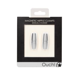 Ouch! Sensual Cylinder - Aluminiowe magnetyczne klipsy chłodząco-grzewcze