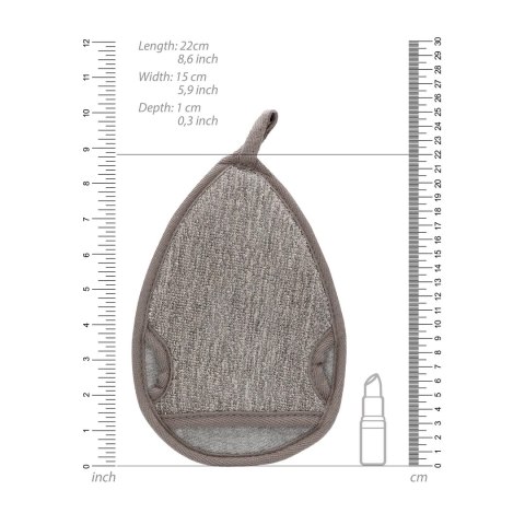 Touche Water Drop Mitt rękawica kąpielowa dwustronna z włoknem konopnym Touche Water Drop Mitt rękawica kąpielowa dwustronna z włoknem konopnym