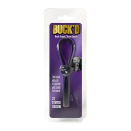 Boneyard Buck'd - Pierścień regulowany silikonowy 4mm czarny