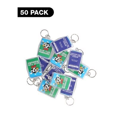 EXS Brelok z napisem Wear Your Rubbers - 50 sztuk prezerwatyw