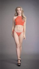 Le Desir Komplet Top Halter i Figi z Kryształkami S-XL