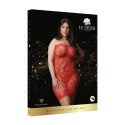 Le Desir Plus Size sukienka z dżetami, elastyczna koronka 1XL-3XL