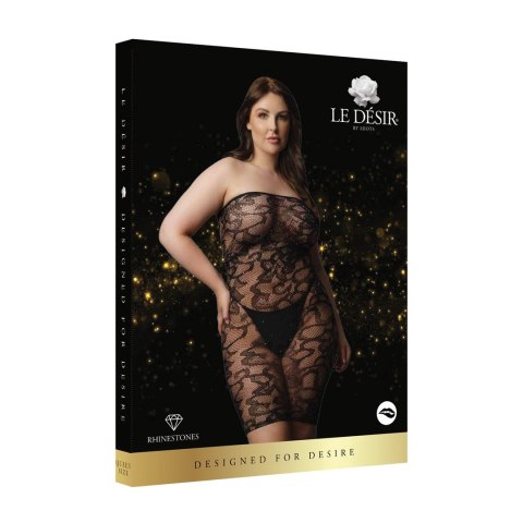 Le Desir Sukienka Plus Size z Dżetami, Elastyczna Koronka XL-3XL Le Desir Sukienka Plus Size z Dżetami, Elastyczna Koronka XL-3XL
