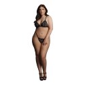 Le Desir Velvet Plus Size - Zestaw bielizny koronkowo-aksamitnej, 2-częściowy