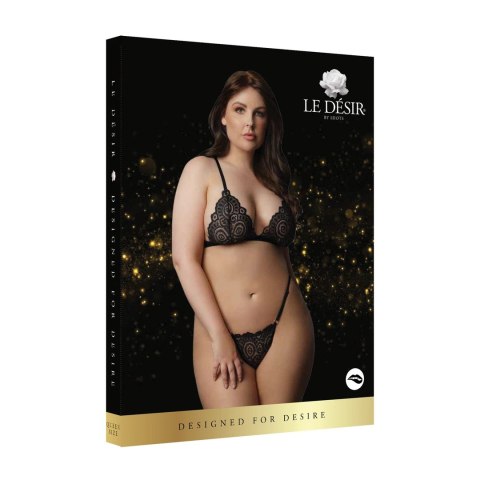 Le Desir Velvet Plus Size - Zestaw bielizny koronkowo-aksamitnej, 2-częściowy Le Desir Velvet Plus Size - Zestaw bielizny koronkowo-aksamitnej, 2-częściowy
