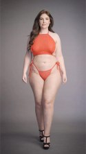 Le Desir komplet top i majtki Plus Size połyskujący 1XL-3XL