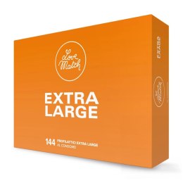 Love Match Extralarge - prezerwatywy powiększone 144 sztuki