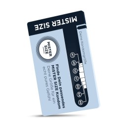 Mister Size Sizer Tool - Niemiecki miernik doboru rozmiaru prezerwatyw