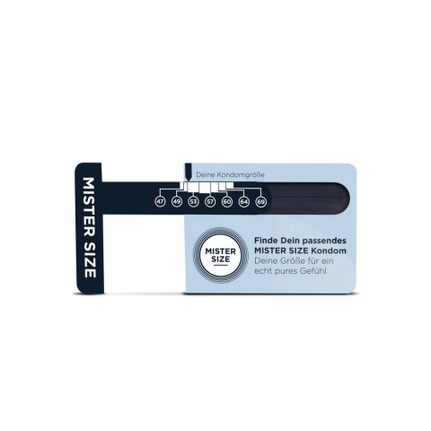 Mister Size Sizer Tool - Niemiecki miernik doboru rozmiaru prezerwatyw Mister Size Sizer Tool - Niemiecki miernik doboru rozmiaru prezerwatyw