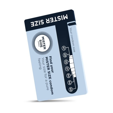 Mister Size Sizer Tool - Praktyczny miernik doboru rozmiaru prezerwatyw Mister Size Sizer Tool - Praktyczny miernik doboru rozmiaru prezerwatyw