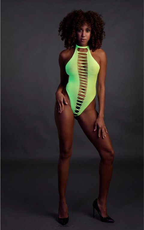 Ouch! Neon Body UV Aktywny Wysoki Kroj XS/L Neonowy Roż Ouch! Neon Body UV Aktywny Wysoki Kroj XS/L Neonowy Roż