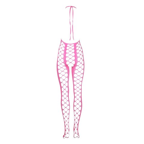 Ouch! Neon Bodystocking XS/L - Elastyczny stroj z dekoltem V, aktywowany UV Ouch! Neon Bodystocking XS/L - Elastyczny stroj z dekoltem V, aktywowany UV