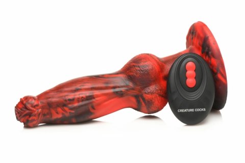 XR Brands Hel-Wolf Red & Black - Model z funkcją ruchu i wibracji XR Brands Hel-Wolf Red & Black - Model z funkcją ruchu i wibracji