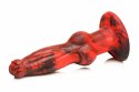 XR Brands Hel-Wolf Red & Black - Model z funkcją ruchu i wibracji